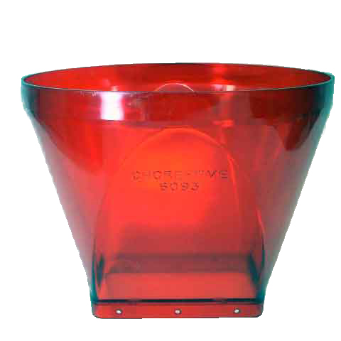 CONO CAJETIN RECTO ROJO TRANSPARENTE (CT)